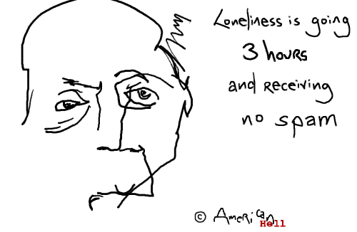 American Hell Cartoon: Loneliness